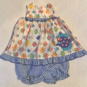 Bonnie Baby Girls Outfit. Excellent Condition. Size 12 Months